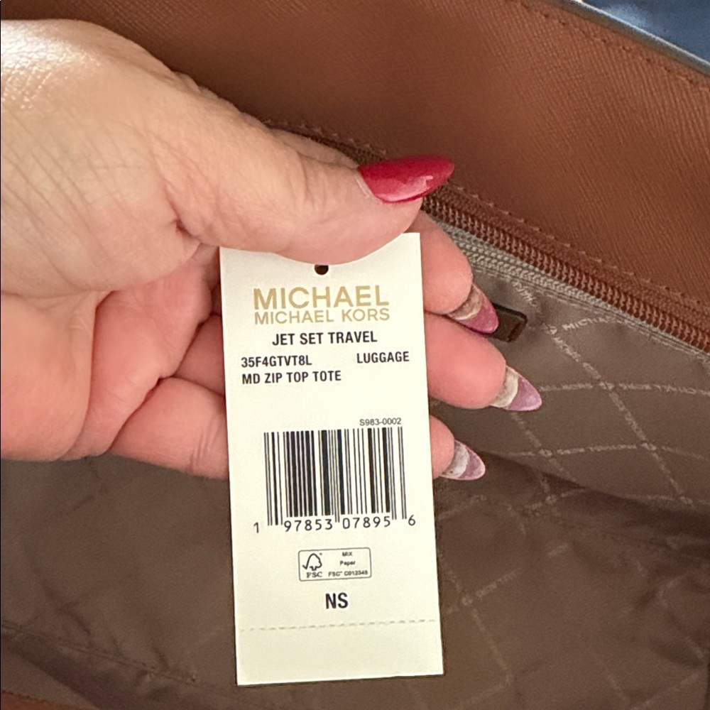 Michael Kors Brown Leather Tote - Picture 6 of 6